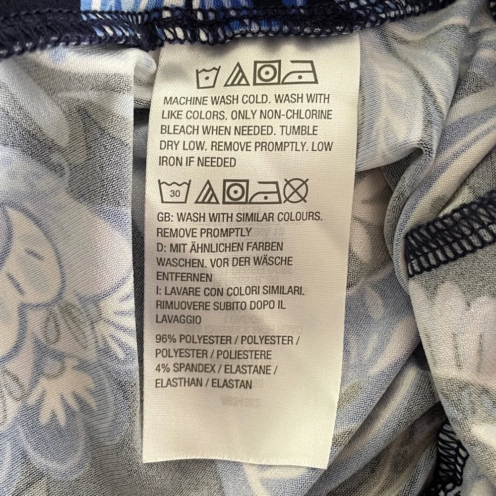 Passport Susan Graver Blue Pullon Pant Pockets Size Lg Silky Feel Wide Leg Comfy - Picture 5 of 5